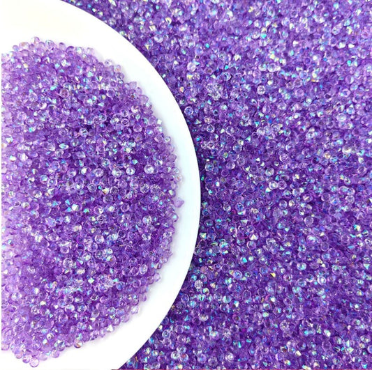 Purple Topaz AB Diamond Resin Rhinestones