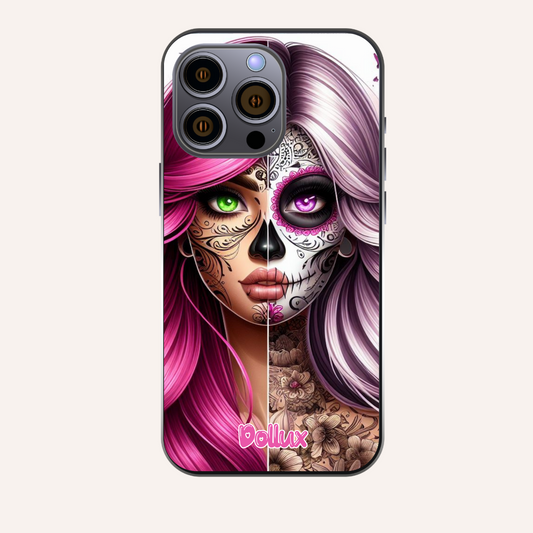 Pink Skellie Babe iPhone case