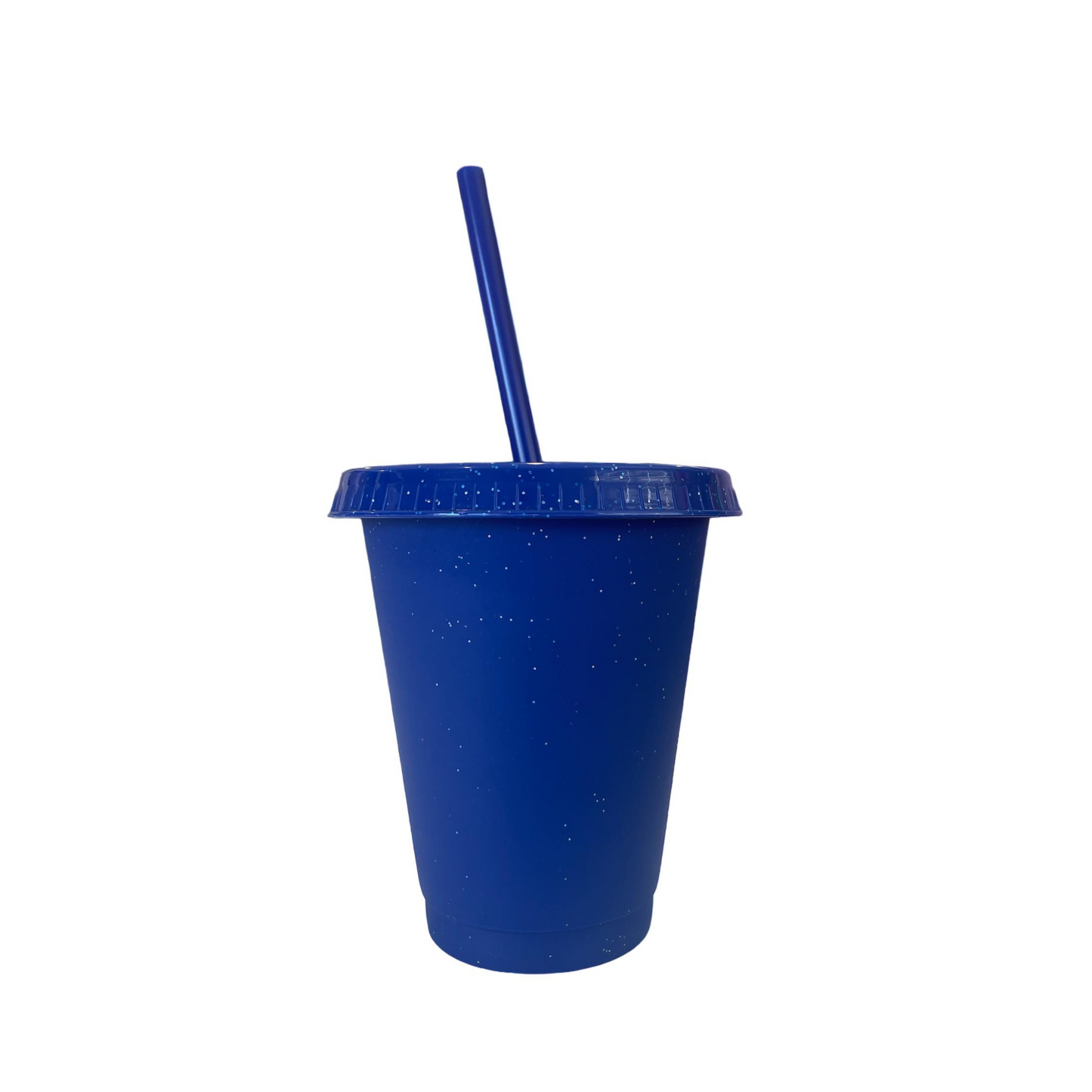 16oz Solid Glitter Cold Cups