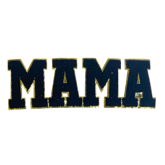 MAMA Black and Gold Chenelli Patch