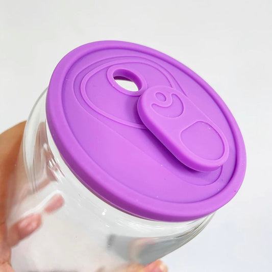 16oz Silicone Can Glass Lids