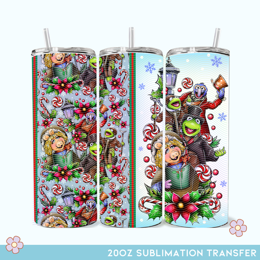 20oz Muppets Christmas Sublimation Transfer