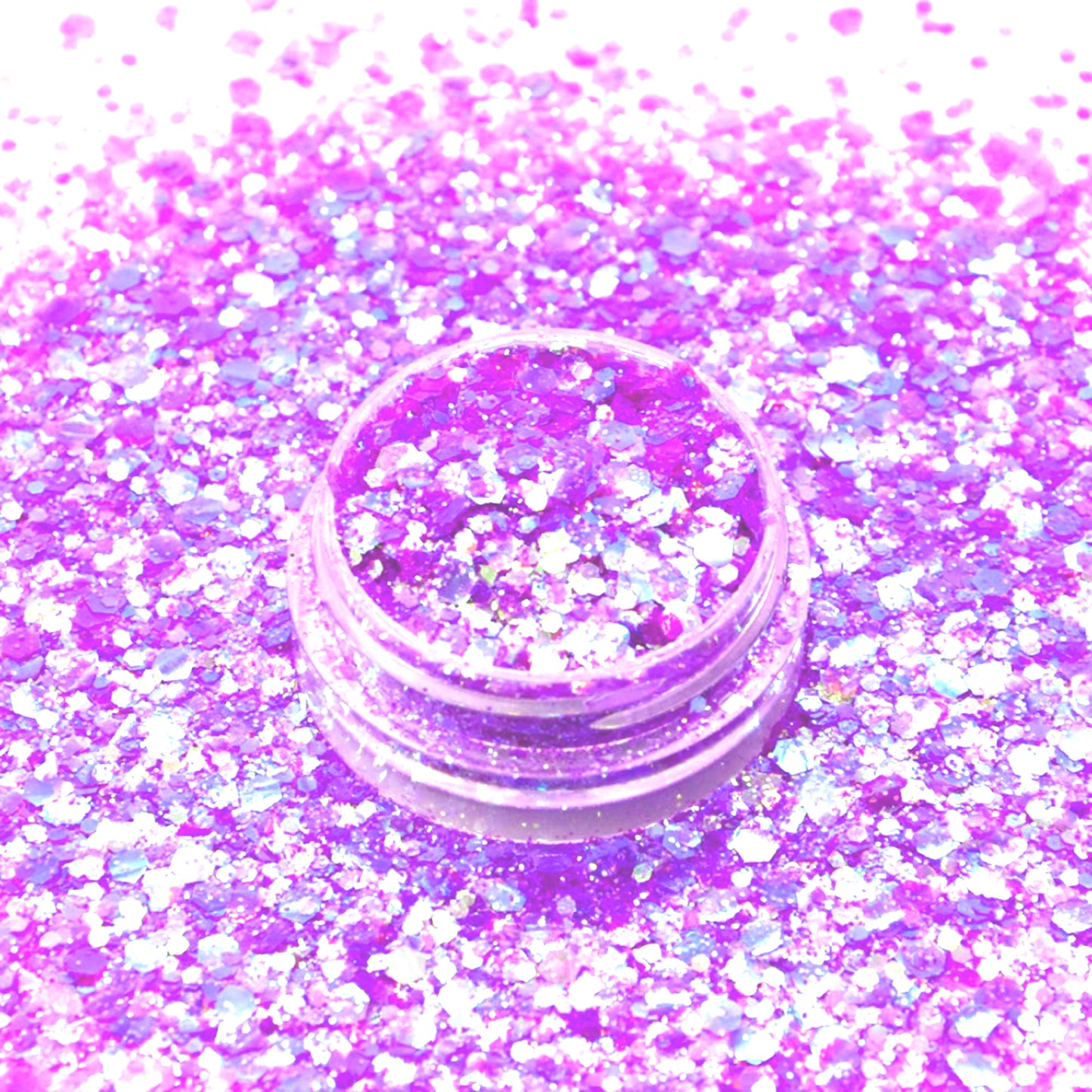 Neon Lilac Chunky Mix Glitter